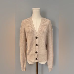Beige Button Up Sweater
